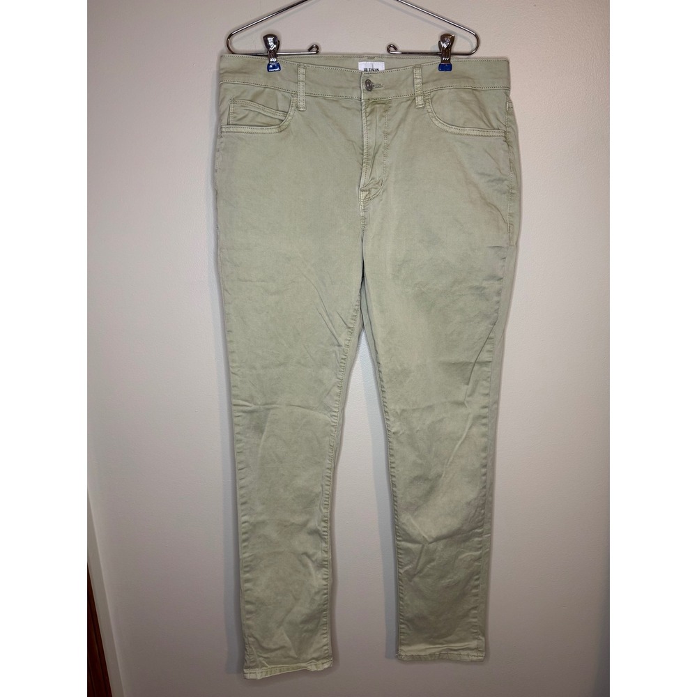 Hudson Ace Skinny Twill Pants‎ Sage Green Stretch 36x32 NWT